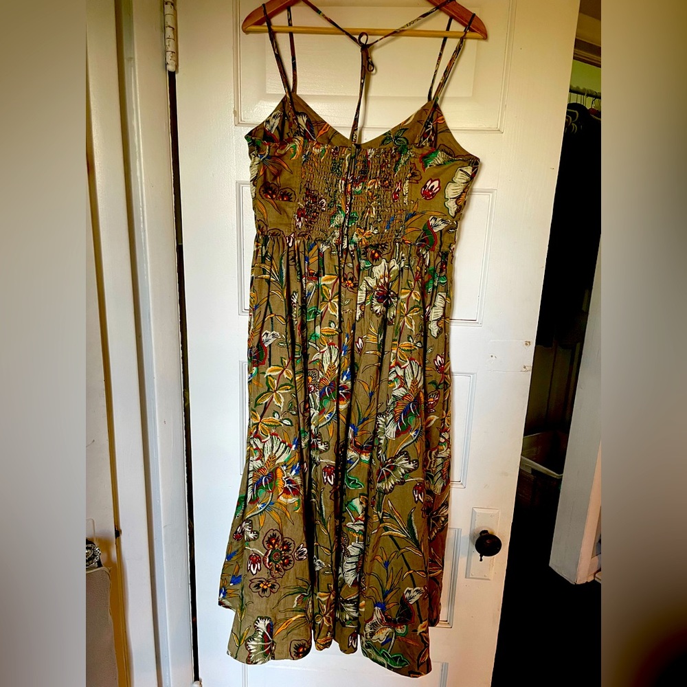 Banana Republic Linen MIDI dress in vintage floral, size L